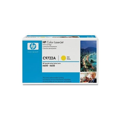 Toner Original  HP C9722A de color Amarillo