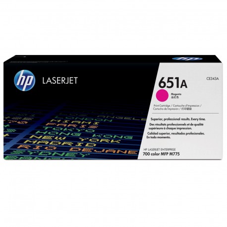 Toner Original  HP CE343A de color Magenta