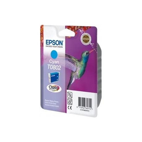 Cartucho Tinta Original Epson  T0802 CYAN