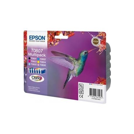 Cartucho Tinta Original Epson T087  PACK 6