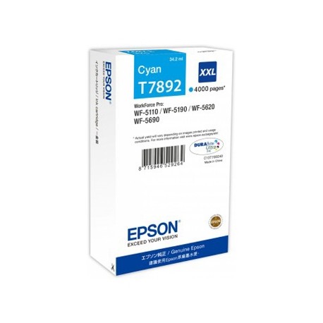 Cartucho Tinta Original Epson T7892 CYAN