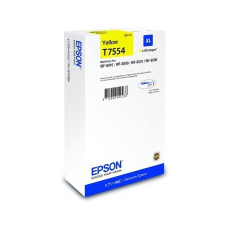 Cartucho Tinta Original Epson AT7554 amarillo